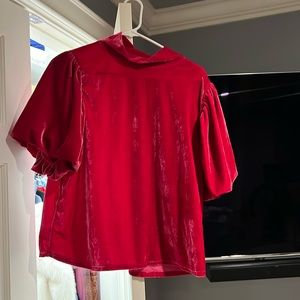 Free people velvet like top